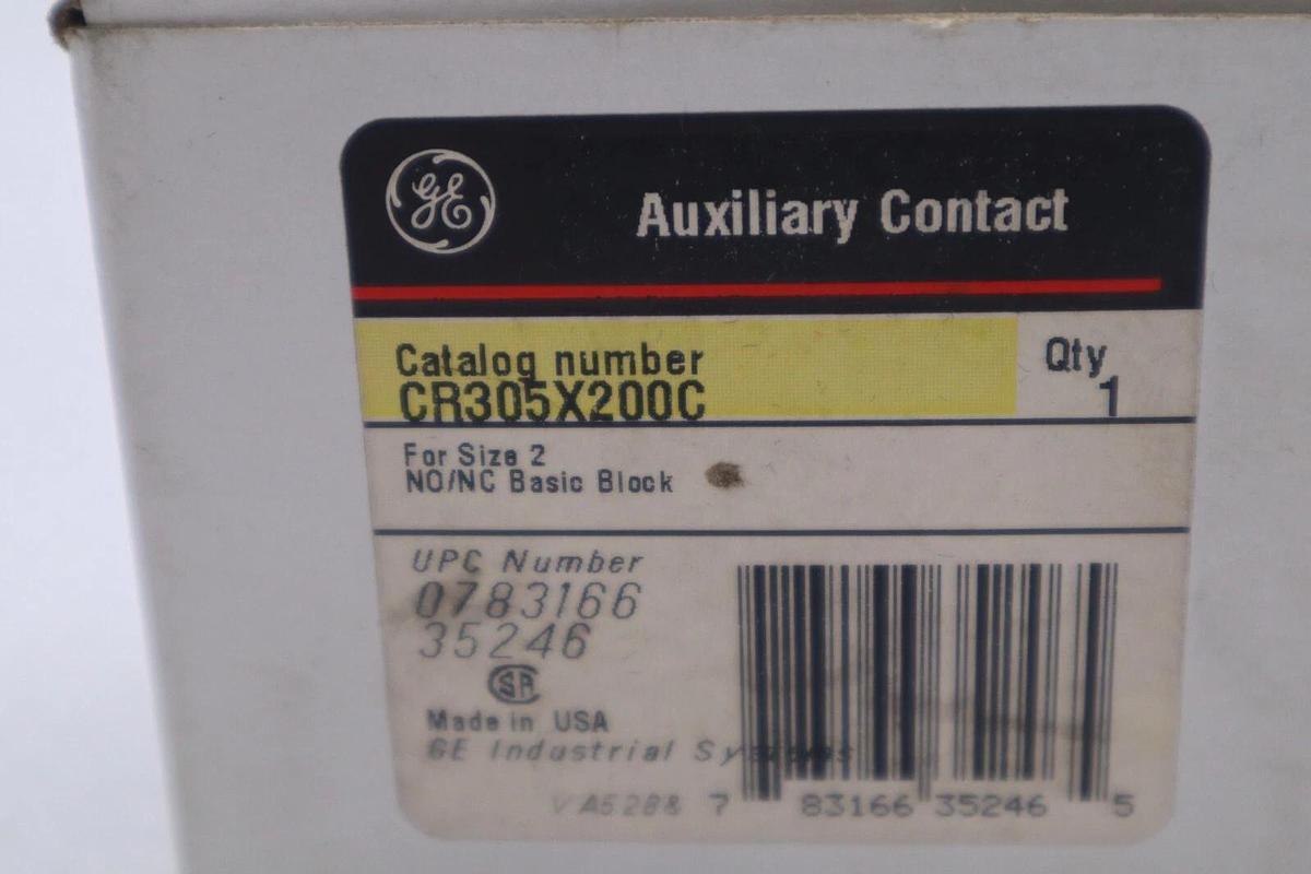 GENERAL ELECTRIC CR305X200C AUXILIARY CONTACT KIT *NEW IN BOX* K-3012