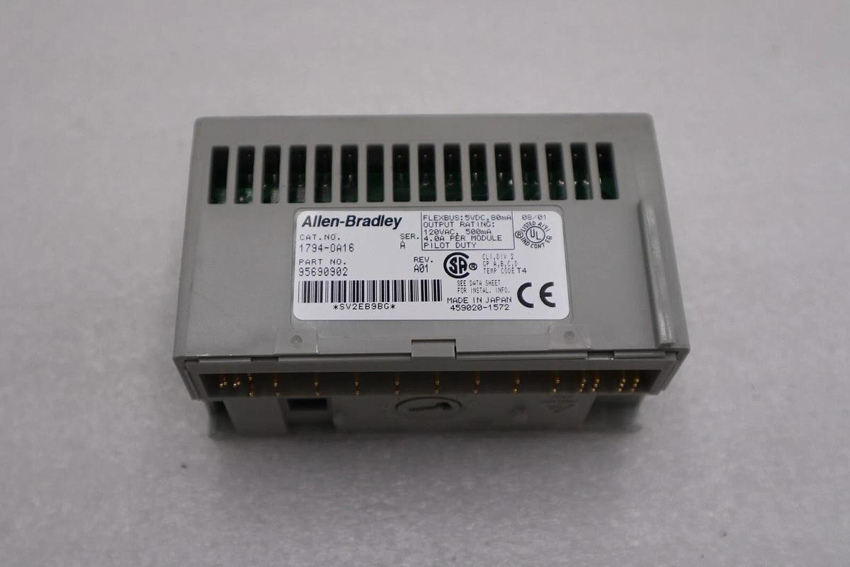 Used Allen-Bradley 1794-0A16 120Vac Output Module Flex I/O 16 Point STOCK H130A