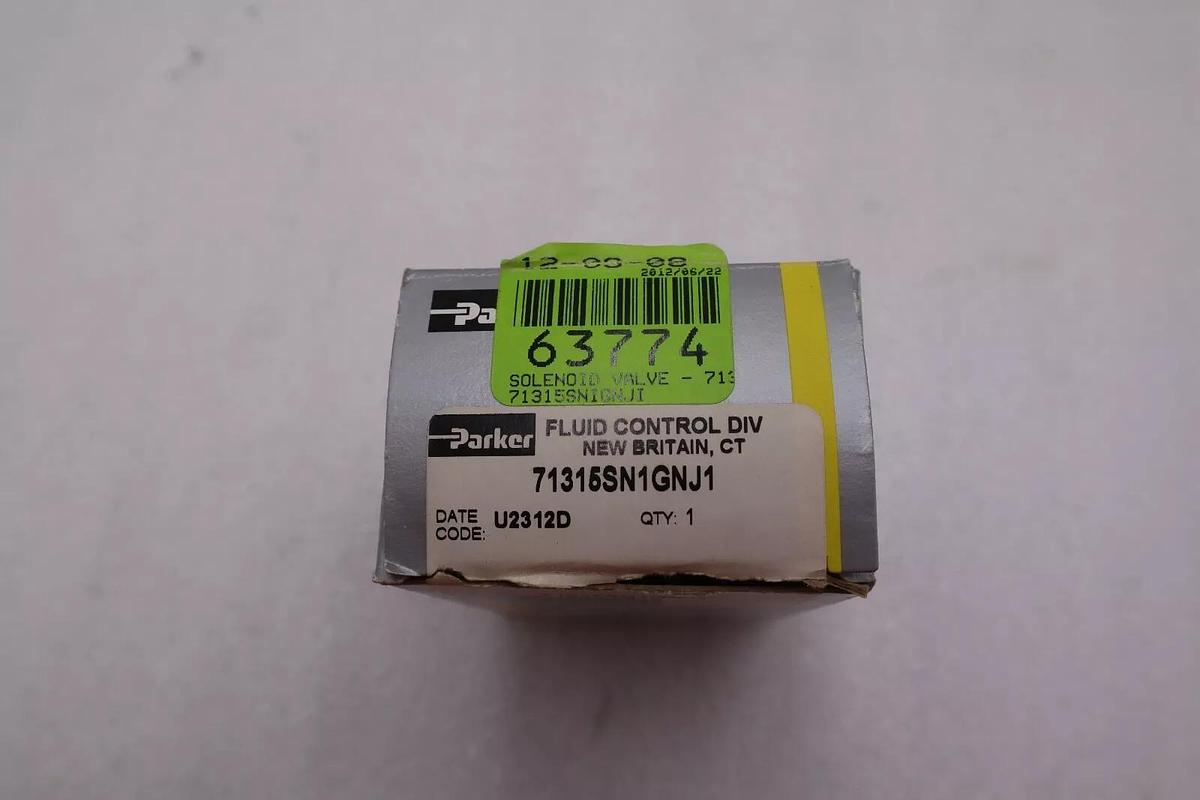 New Parker 71315SN1GNJ1 Solenoid Valve Pressure Vessel STOCK L-241-A