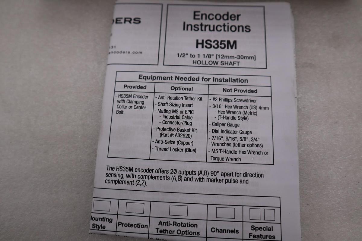 NEW AVTRON HS35MYX6FCU0FA00/ HS35M YX6FCU0FA00 ENCODER - STOCK GF1120