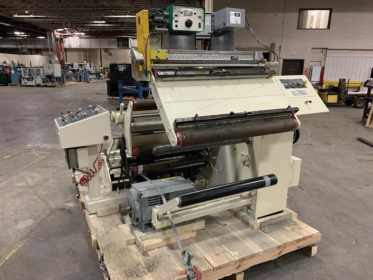 Used 32" WIDE STANFORD MAN ROLAND MODEL 152 FW DOCTOR REWINDER 30" REWIND CAPACITY