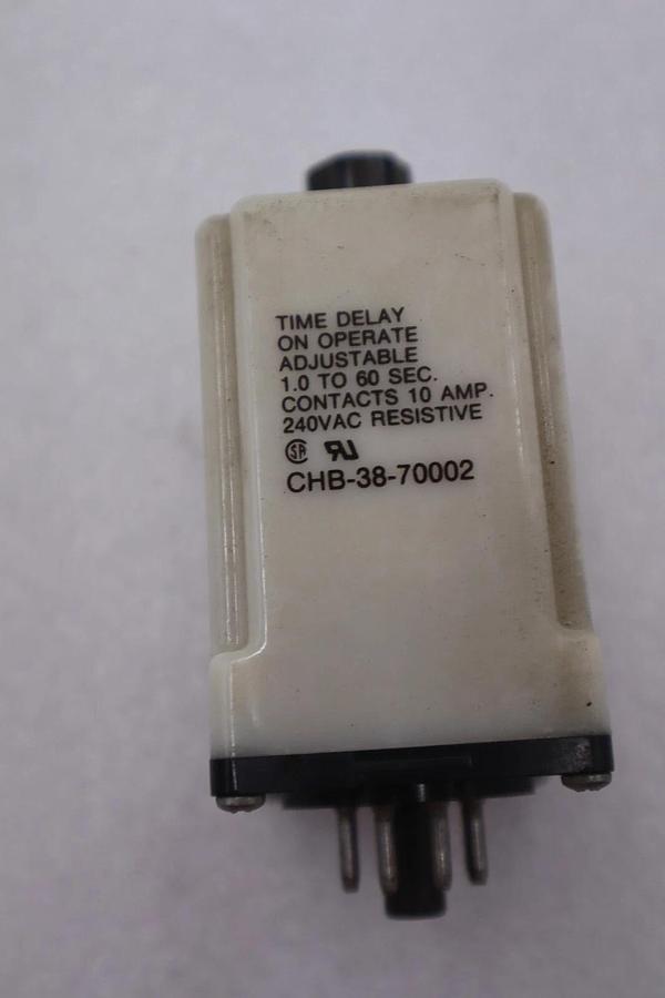 Used POTTER & BRUMFIELD CHB-38-70002 TIME DELAY RELAY 240VAC STOCK #2892