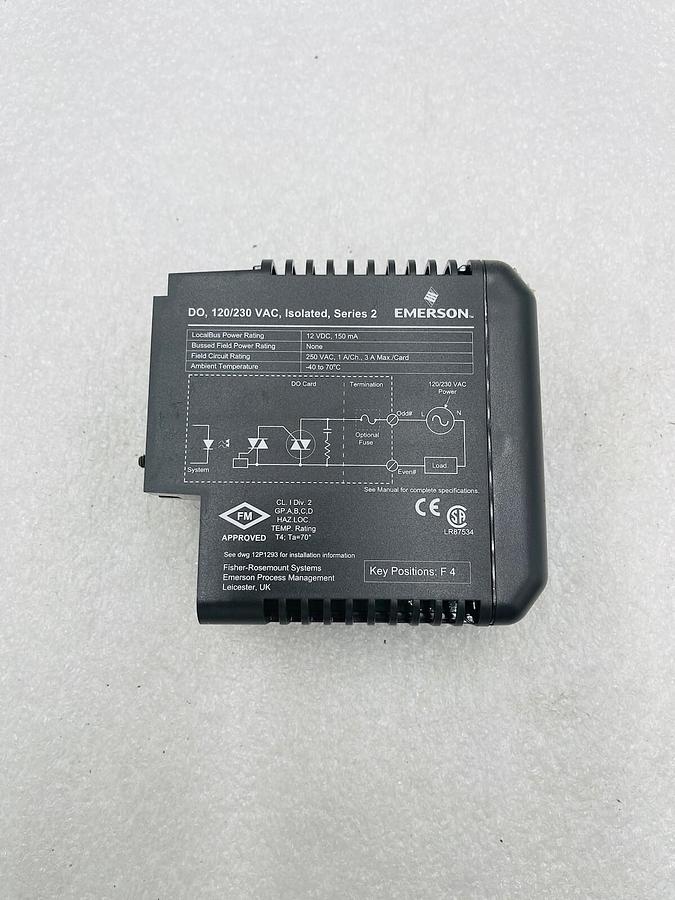 Used Emerson DeltaV KJ3209X1-BA1 Output Module DO VAC Isolated #K-2615