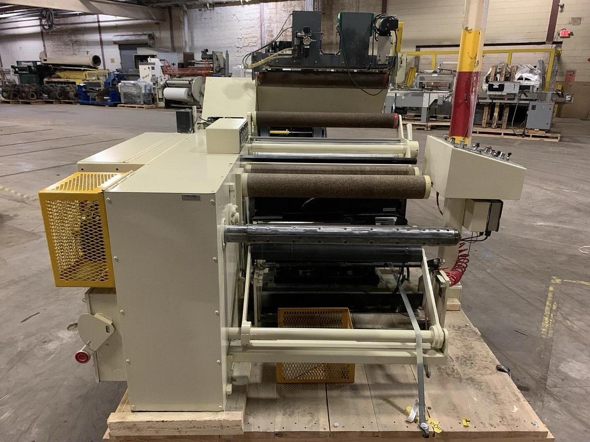 Used 32" WIDE STANFORD MAN ROLAND MODEL 152 FW DOCTOR REWINDER 30" REWIND CAPACITY