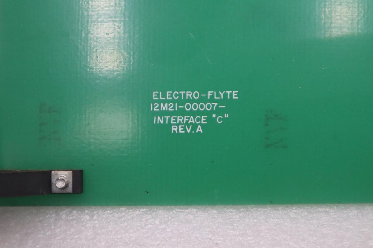 Used NEW ELECTRO-FLYTE 12M21-00007- INTERFACE "C" REV A REGULATOR CARD STOCK 5629A