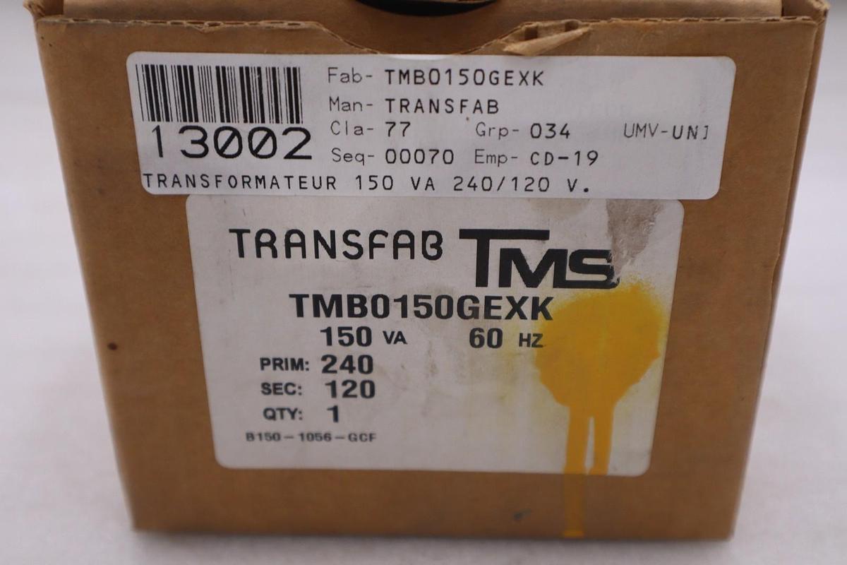 Transfab TMB0150GEXK 150VA 60HZ Transformer - NEW IN BOX - STOCK GF511A