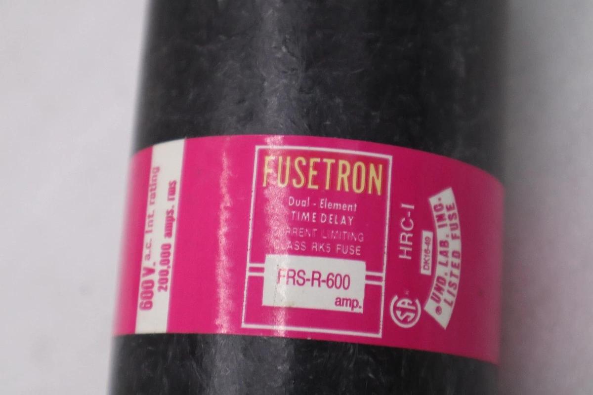 Used Bussmann FRS-R-600/ FRSR600 600VAC Time Delay Fuse - STOCK 4944A
