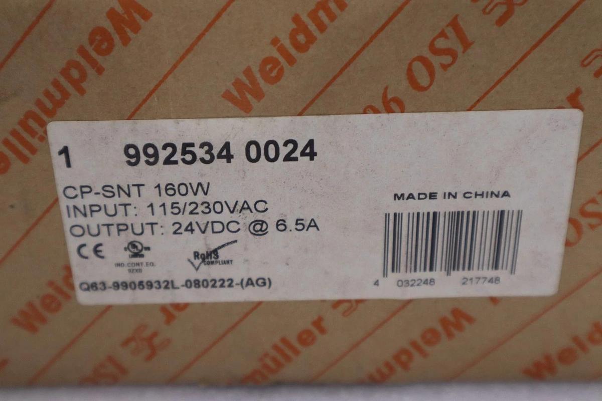 Used Weidmuller 992534 0024 Connect Power Supply - NEW IN BOX - STOCK GF971