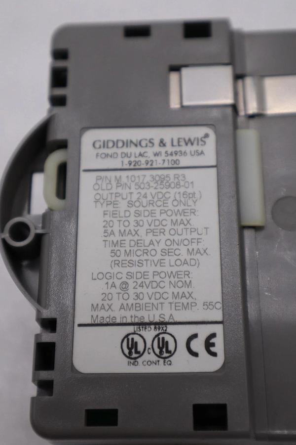 Used DANAHER MOTION M.1017.3095 R3 / M10173095 R3 GIDDINGS & LEWIS MODULE #6030