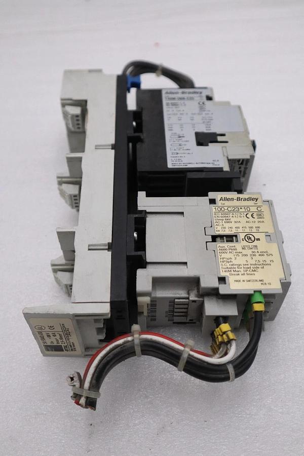 Used ALLEN BRADLEY 140M-D8E-C25 CIRCUIT BREAKER WITH 100-C23*10 CONTACTOR STOCK 719-A