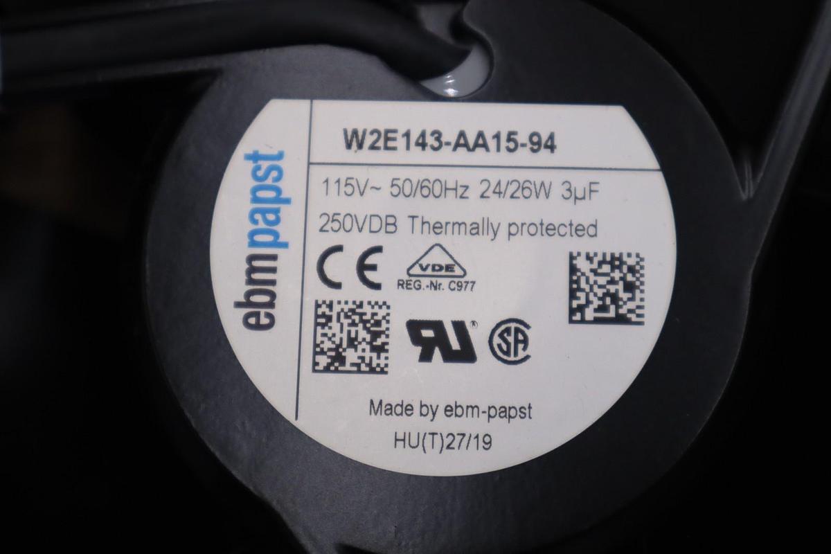 EBMPAPST W2E143-AA15-94 115V 50/60Hz 24/26W LONG LIFE FAN AXIAL - STOCK SGF214