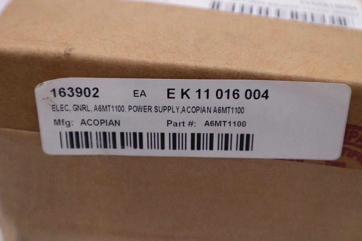 NEW ACOPIAN A6MT1100 GOLD BOX AC-DC SINGLE OUTPUTSTOCK G273