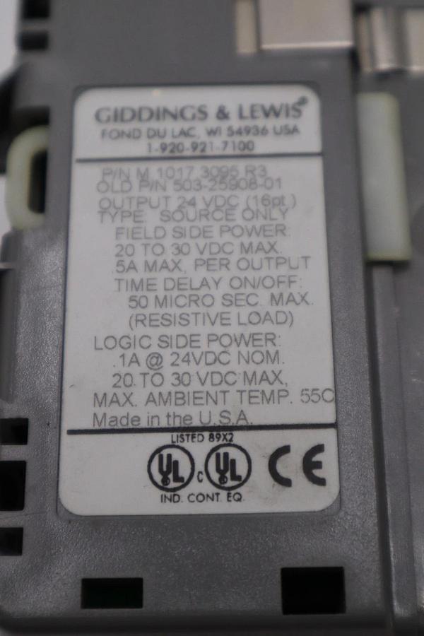 Used DANAHER MOTION M.1017.3095 R3 / M10173095 R3 GIDDINGS & LEWIS MODULE #6039