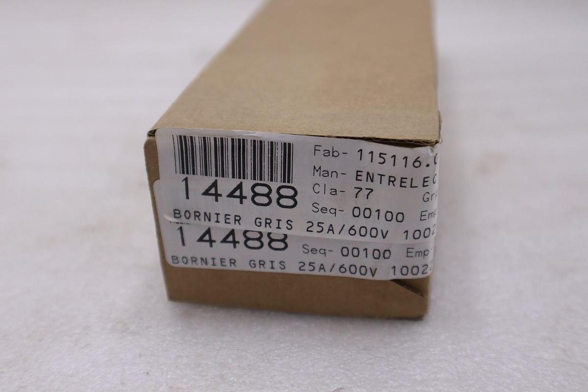 BOX OF 50 - ABB 1SNA115116R0700 Entrelec M4/6 Terminal Blocks - STOCK GF508A