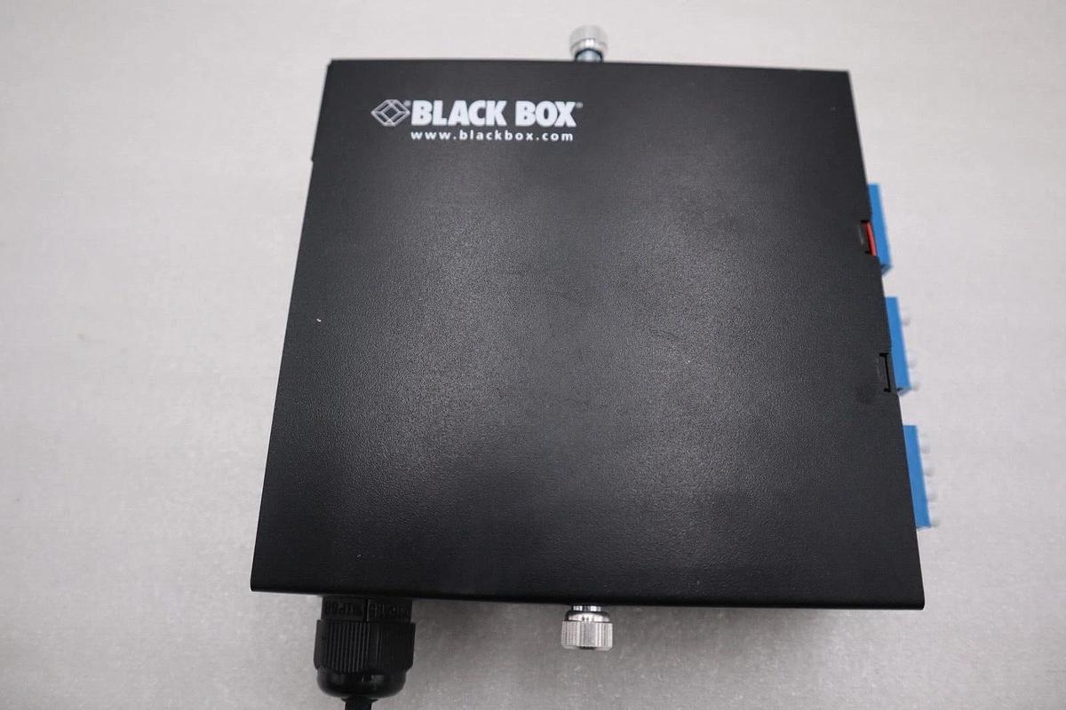 Used Black Box JPM398A JPM39 Series DIN Rail Mini Fiber Enclosure STOCK K-1119-A