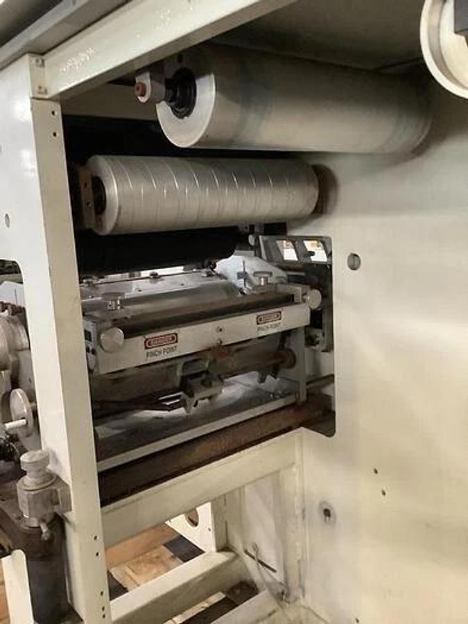 Used 15" WIDE CHESNUT ENGINEERING 1 COLOR PRINTER 2 ROLL ROTOGRAVURE AND LAMINATING