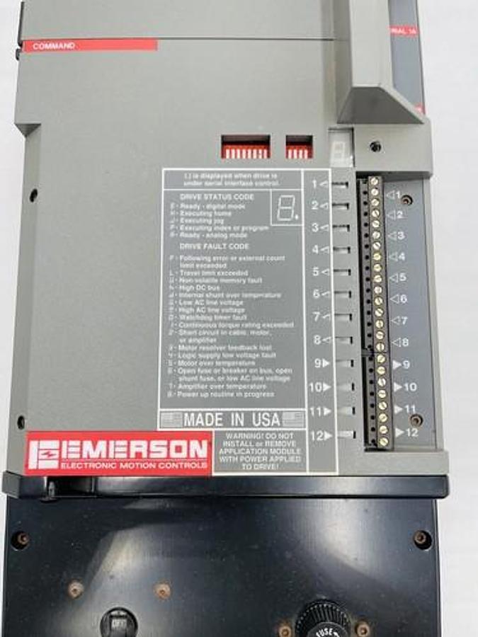Used Emerson M0356120 Motion Control Position Servo Drive STOCK 2277