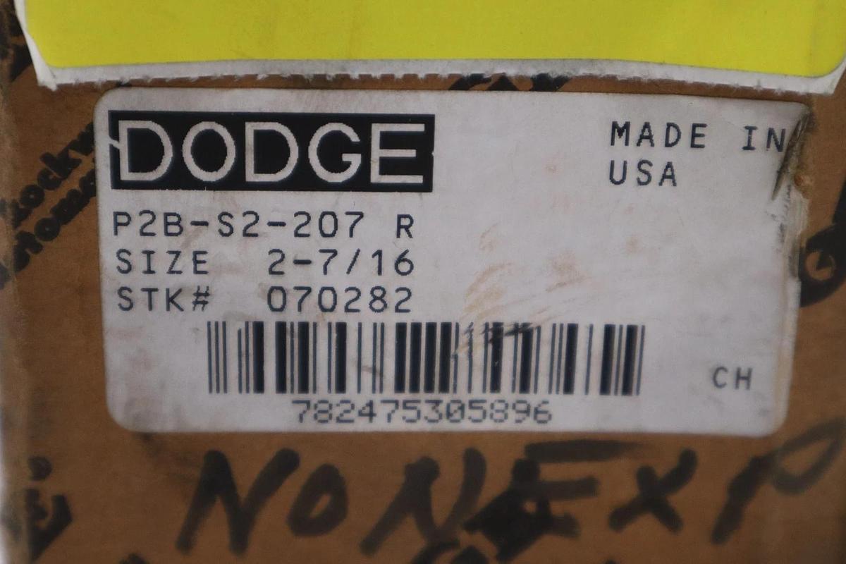 DODGE P2B-S2-207 R Pillow Block Roller Bearing 2-7/16" Bore NEW STOCK 5706CC