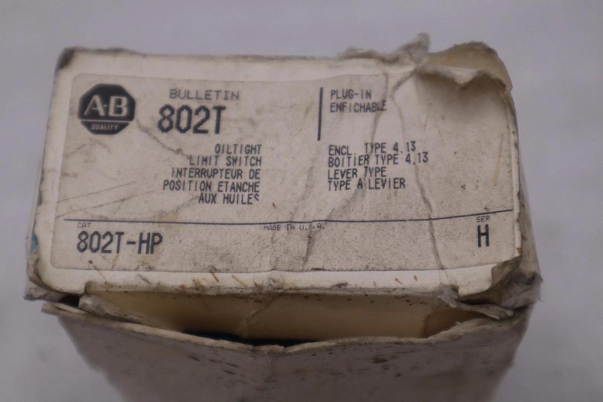 NEW ALLEN-BRADLEY 802T-HP OILTIGHT LIMIT SWITCH 802THP STOCK GF-705A