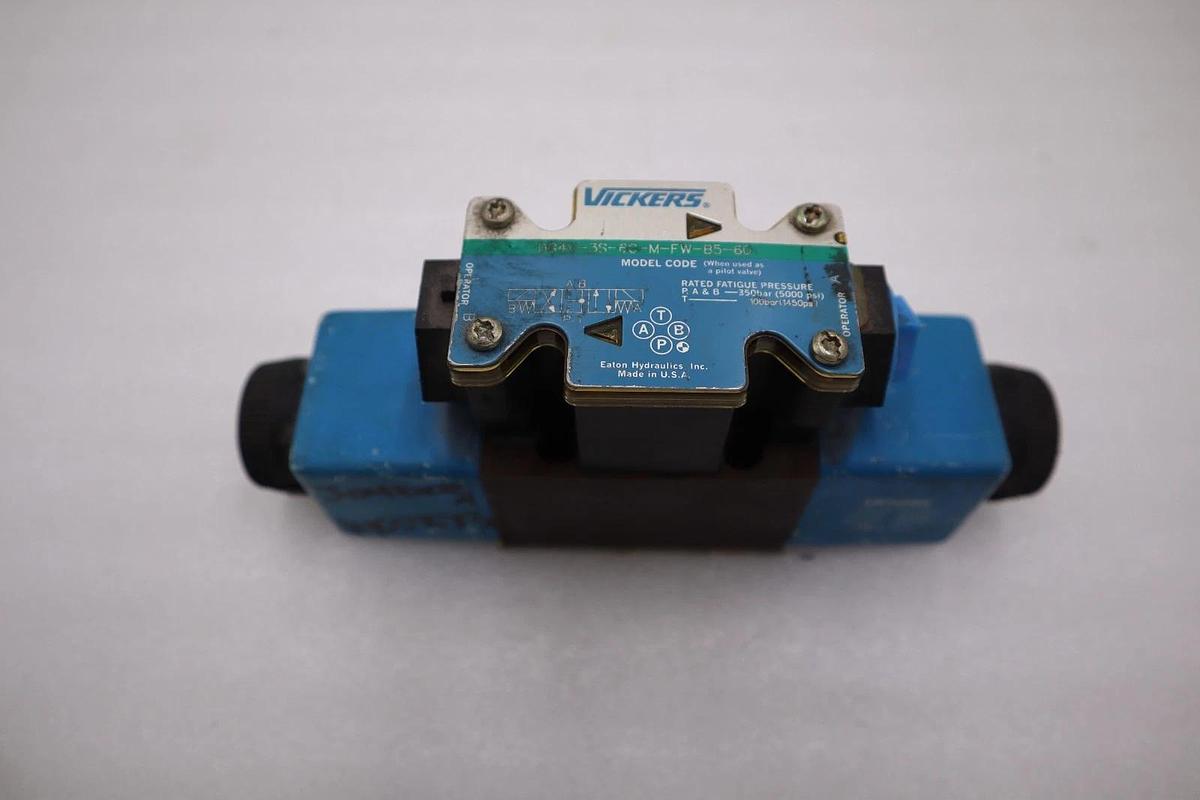 Used Eaton Vickers DG4V-3S-6C-M-FW-B5-60 Solenoid Valve STOCK H1282A