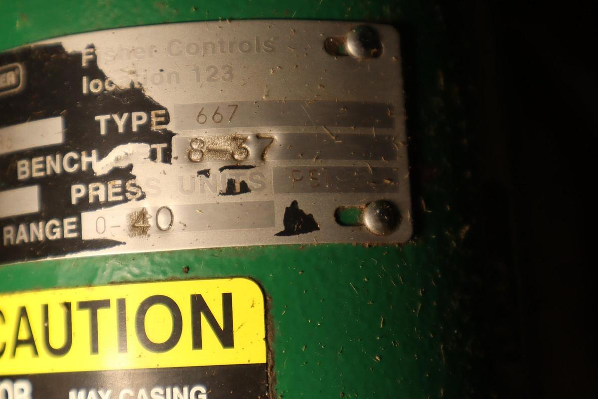 Used Fisher Control Valve Size 40 With Type 667 Pneumatic Actuator