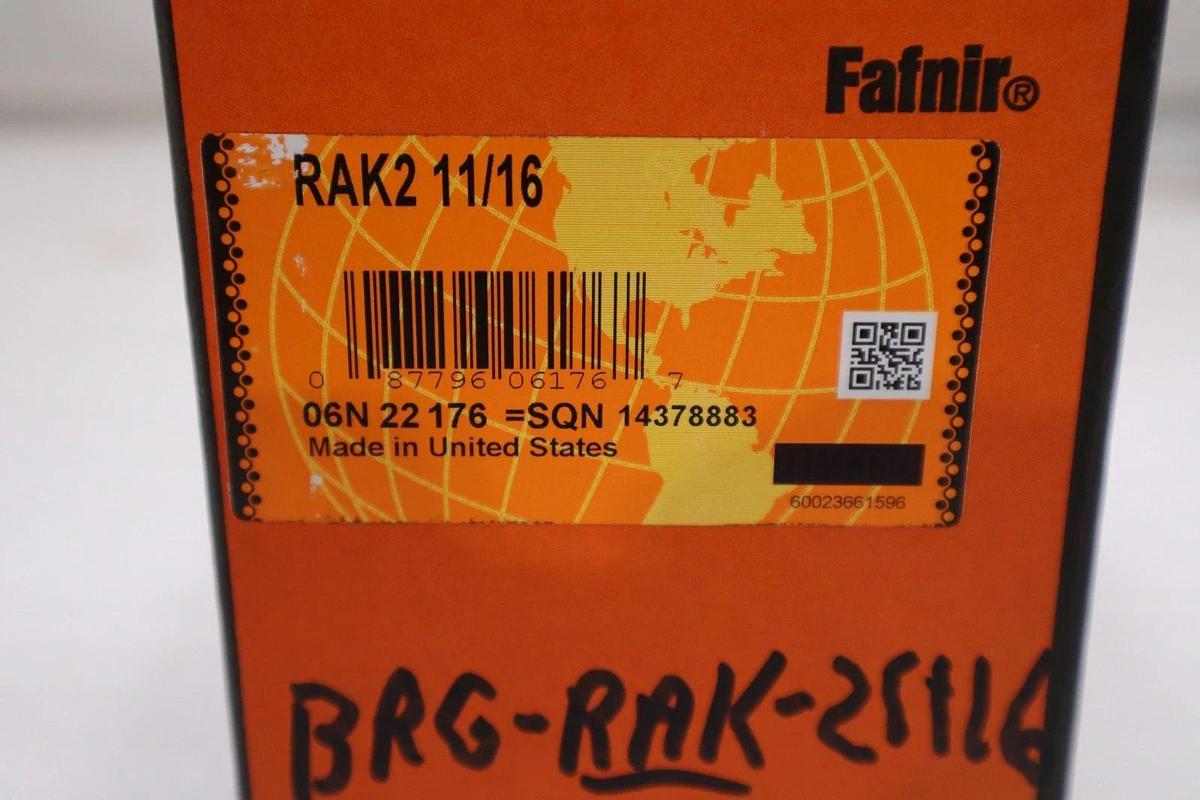 Used NEW TIMKEN RAK 2-11/16 / RAK2 11/16 PILLOW BLOCK BEARING - STOCK GF55