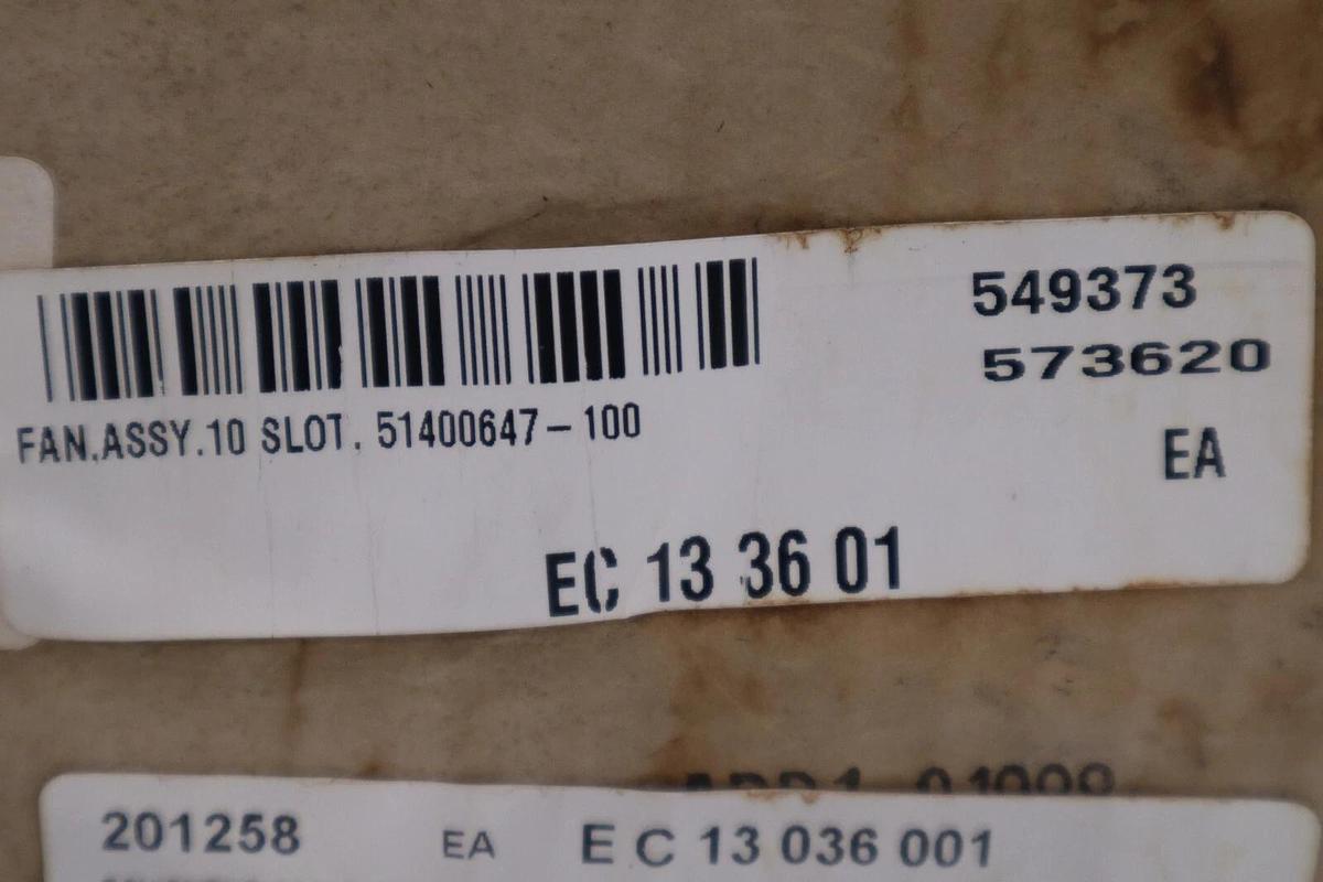 Used NEW HONEYWELL 51400647-100 10 Slot Fan Assembly Rev.G STOCK G309