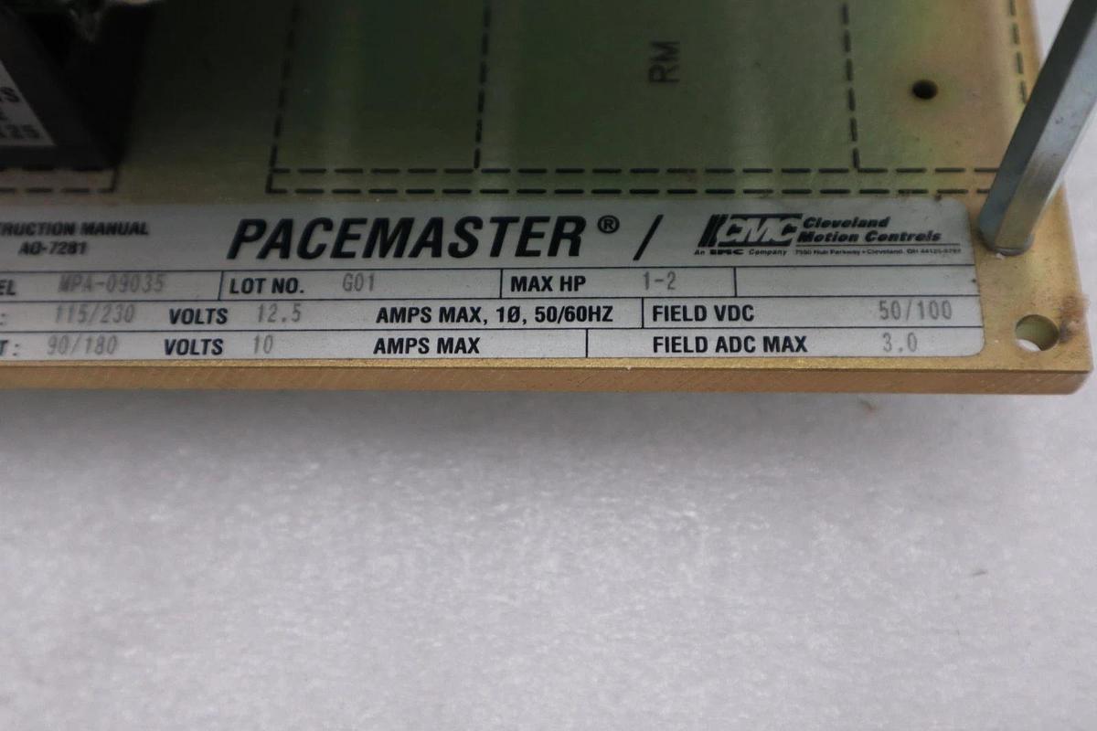 NEW OPEN BOX CMC MPA-09035 PACEMASTER-1 DC DRIVE STOCK H1401