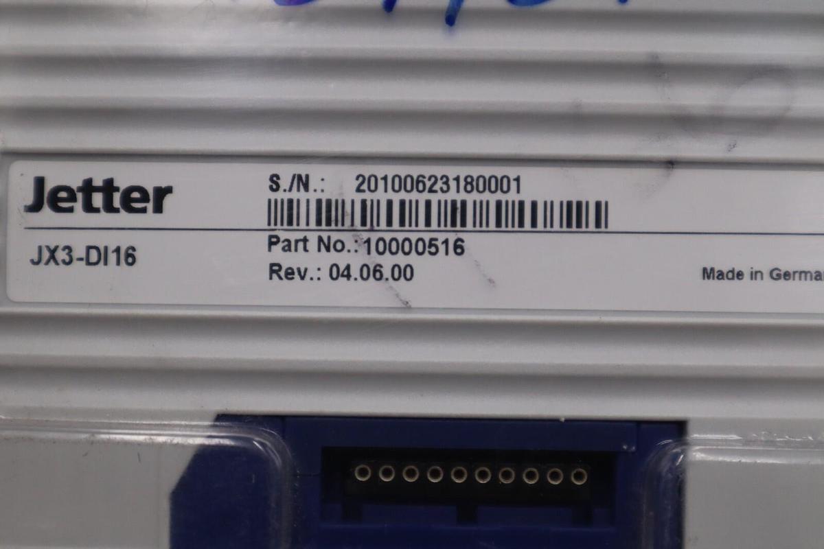 Jetter JX3-DI16 10000516 Expansion Module NEW UNIT STOCK H186A