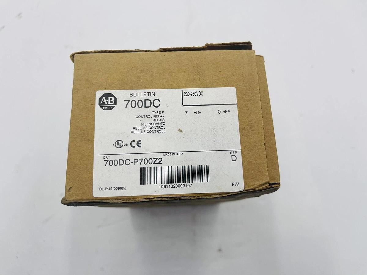 Control Relay 700DC-P700Z2 Allen-Bradley 700DCP700Z2 NEW IN BOX #K-770
