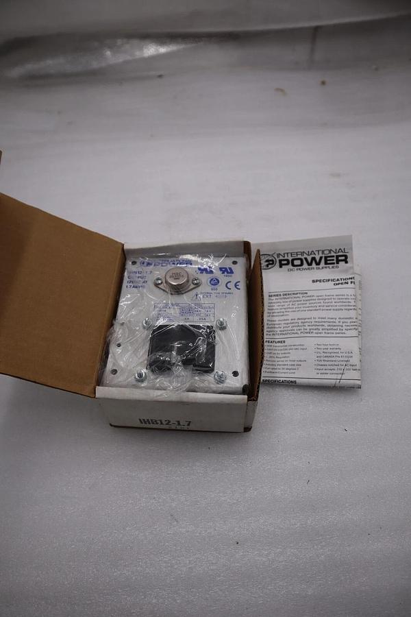 NEW IN BOX INTERNATIONAL POWER IHB12-1.7 Linear Power Supply STOCK H692A