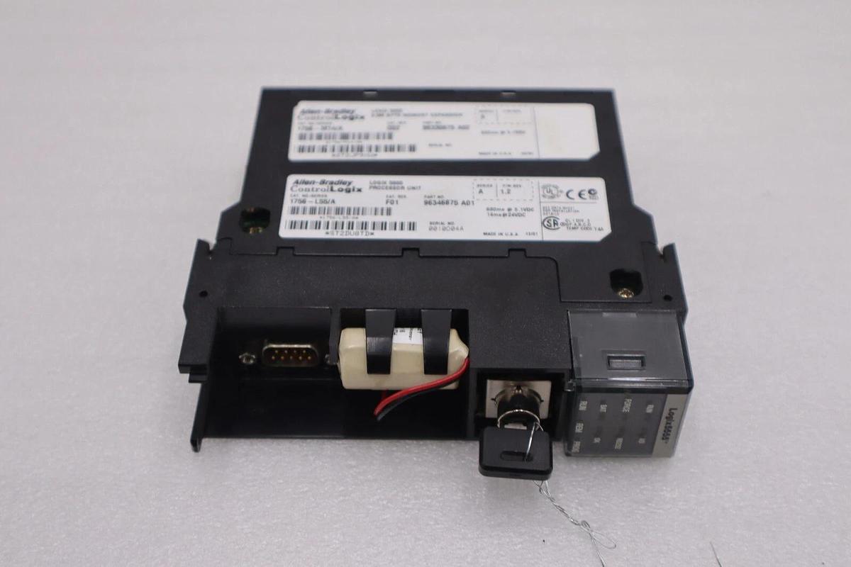Used Allen Bradley 1756-L55 /A W 1756-M14 ControlLogix Processor STOCK 844C