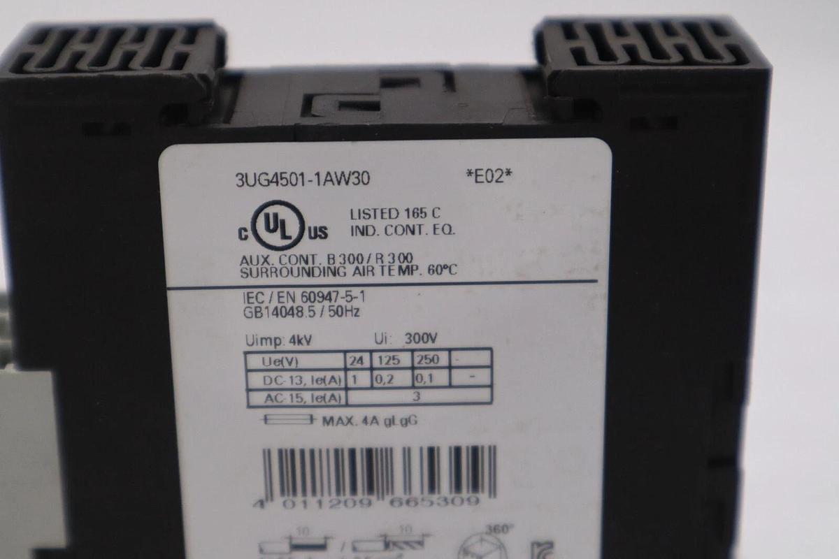 Used SIEMENS Monitoring Relay 3UG4501-1AW30 STOCK 1278-A