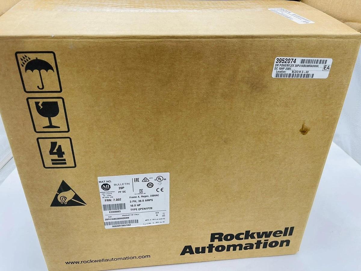 NEW Allen-Bradley 20P41AB038RA0NNN Series A 10.0HP PowerFlex DC FRN: 7.002 1443