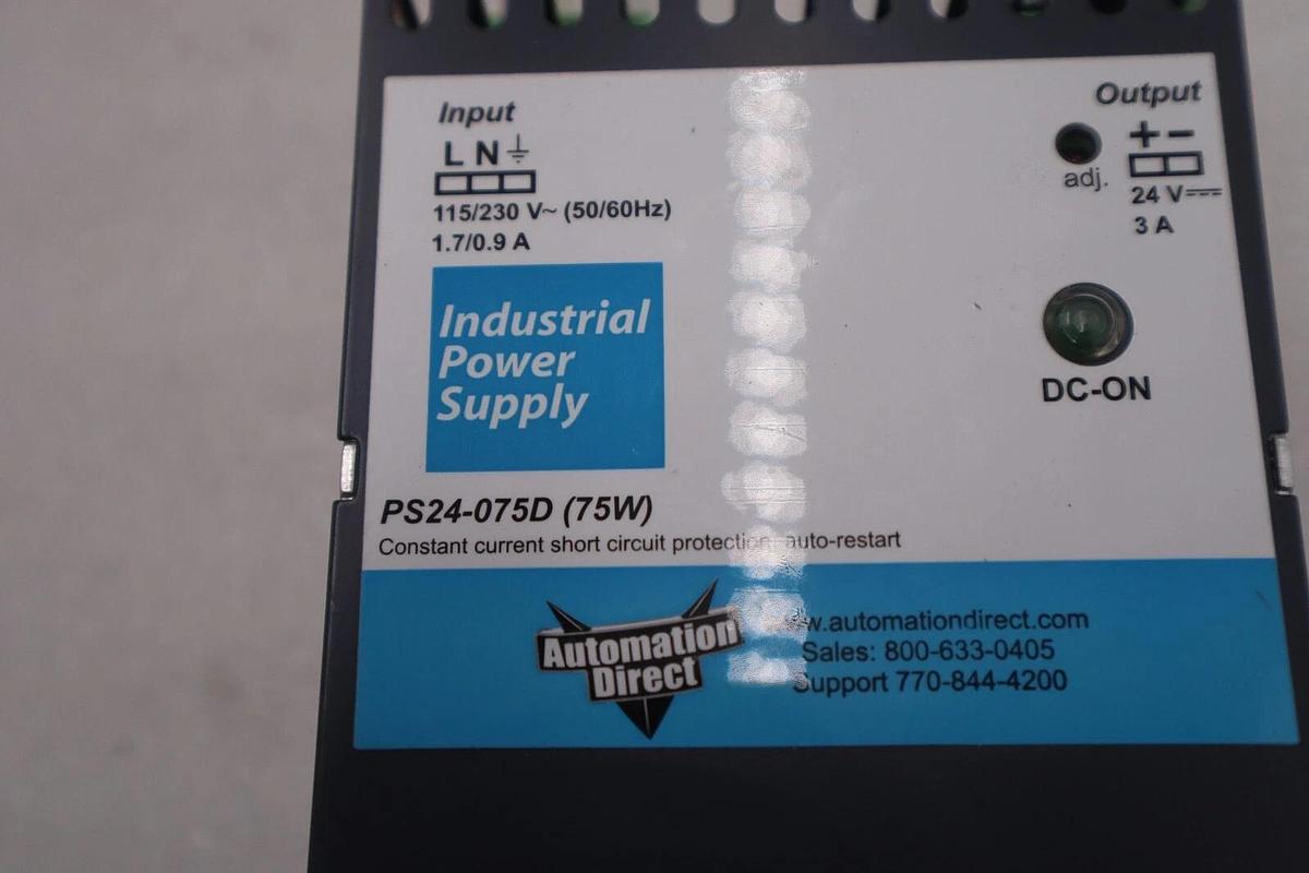 Used AUTOMATION DIRECT PS24-075D NEW INDUSTRIAL POWER SUPPLY STOCK K-2984