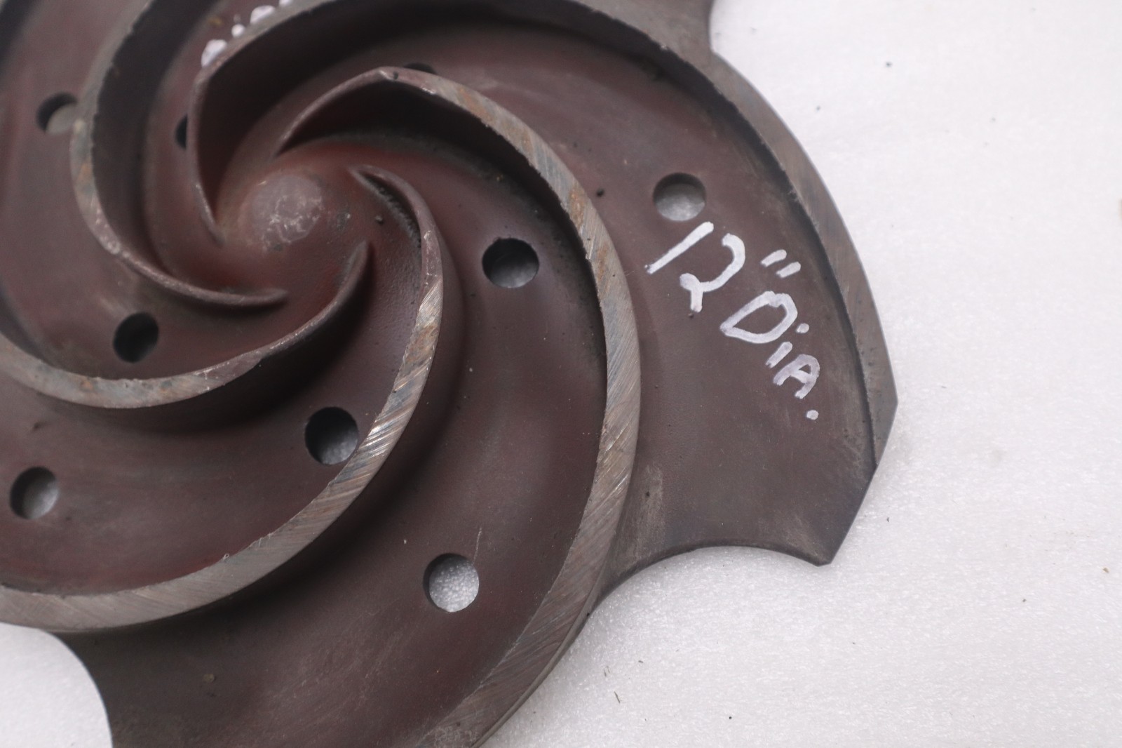 Used Goulds 3196 MTX Pump Impeller 5 Vane 1.5x3-13 316SS 12” STOCK G-428B