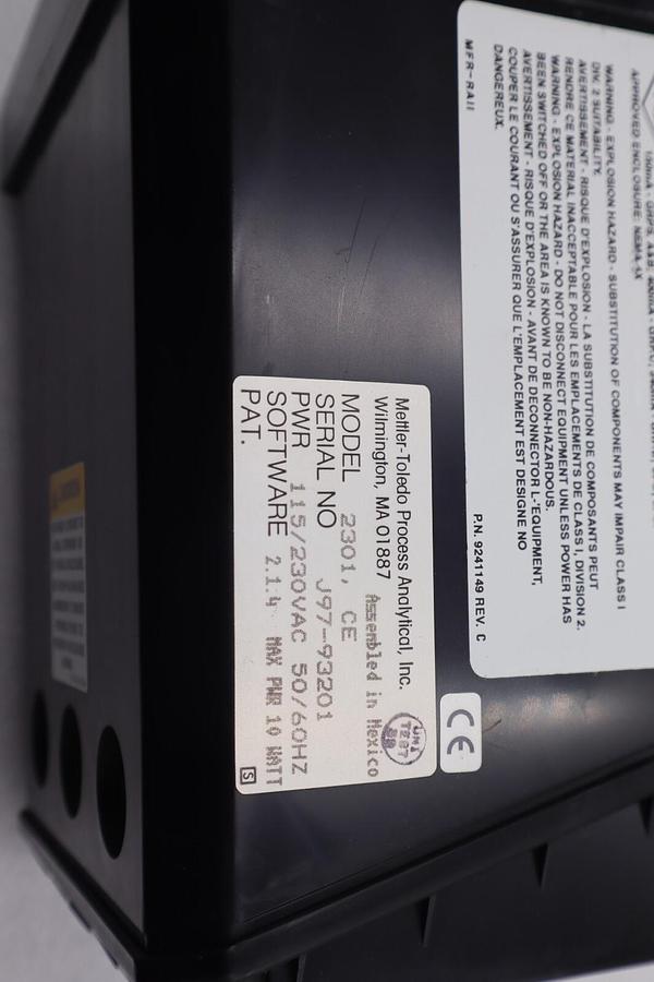 Used NEW OLD STOCK! METTLER-TOLEDO 2301, ce pH LEVEL TRANSMITTER Stock L-698