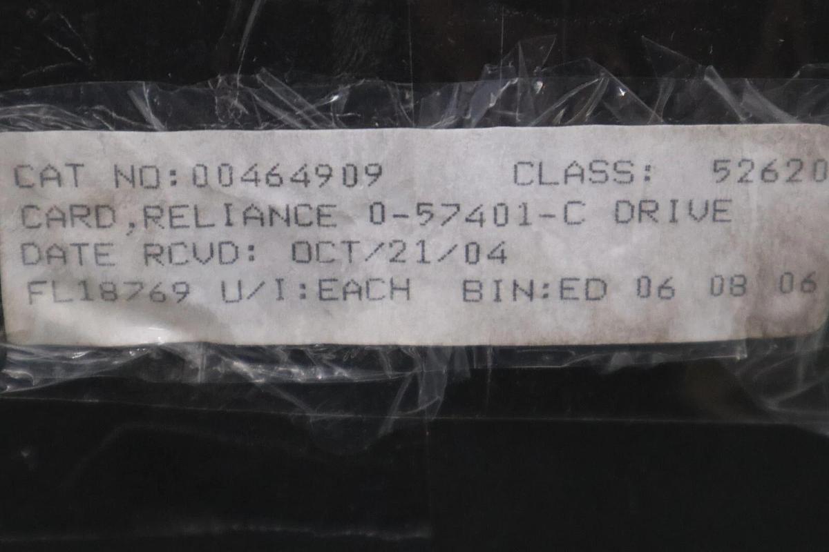 Used Reliance Electric O-57401-C / 57401 Drive Digital I/O Module STOCK G108A