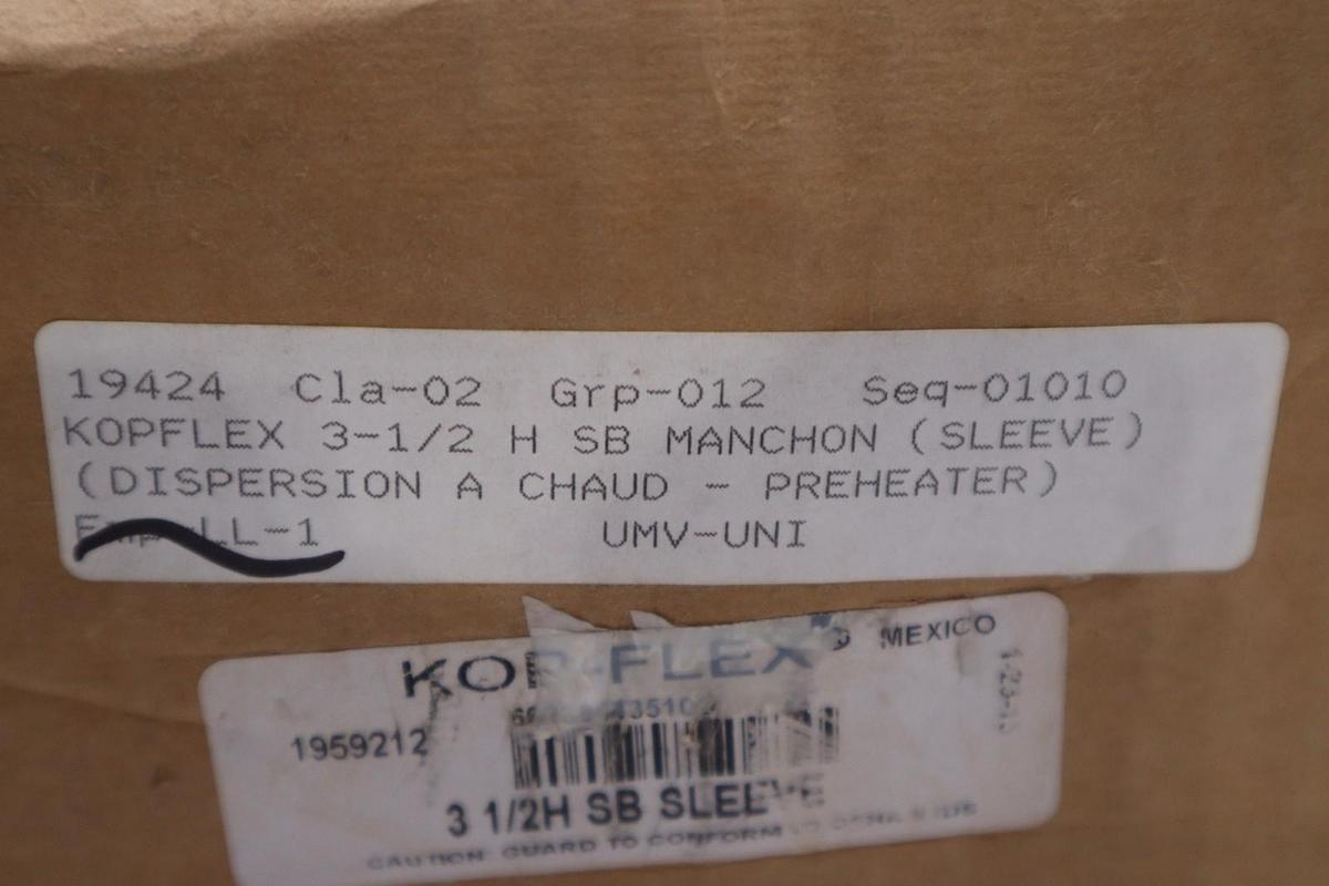KOP-FLEX 1959212 3 1/2H SB SLEEVE - NEW IN BOX - STOCK GF416A