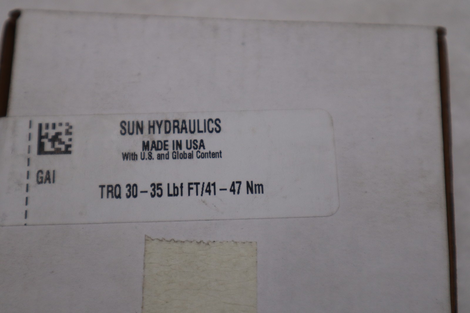 Sun Hydraulics Trq 30-35 Lbf Ft/41-47 Nm - NEW IN BOX - STOCK GF327A
