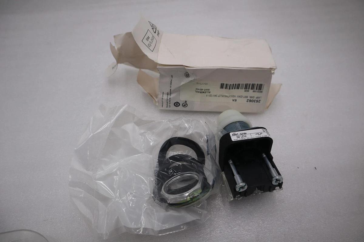 NEW Allen Bradley 800T-Q24W white pilot light Ser U 24V STOCK G704A
