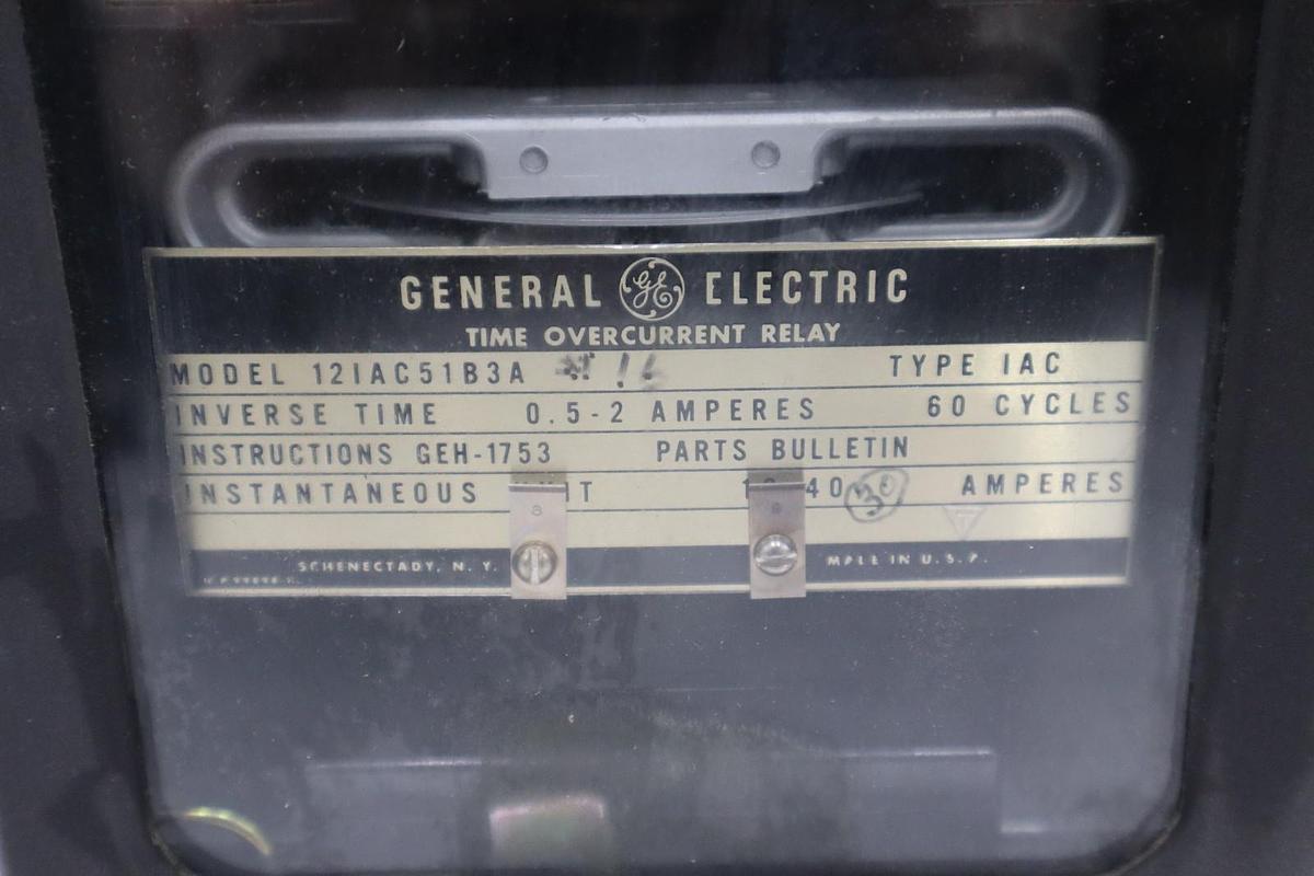 Used General Electric 12IAC51B3A Time Overcurrent Relay - STOCK GF172