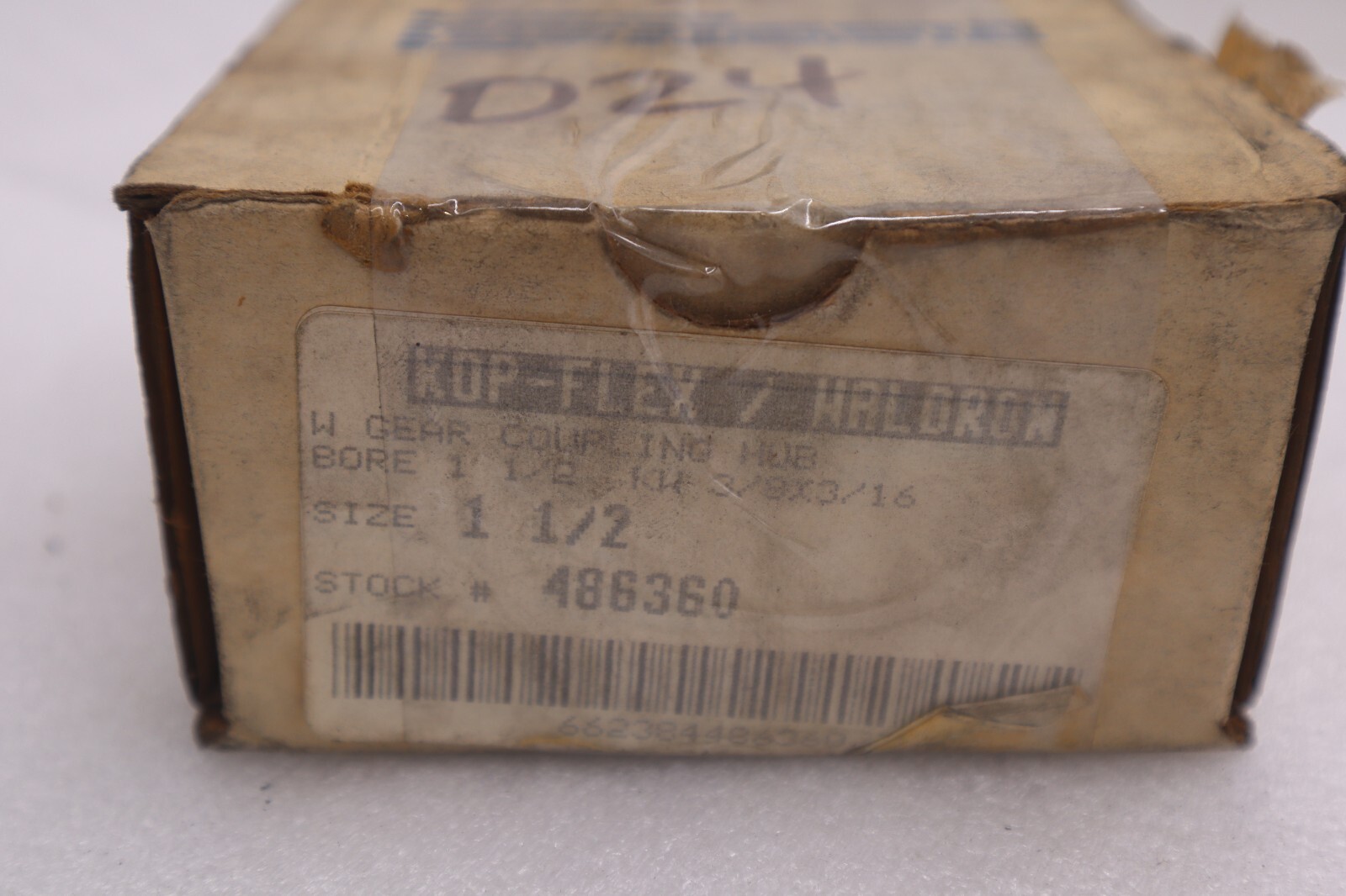 Used Kop-Flex / WALDRON WITH GEAR COUPLING HUB BORE 1 1/2 486360 STOCK B-1086