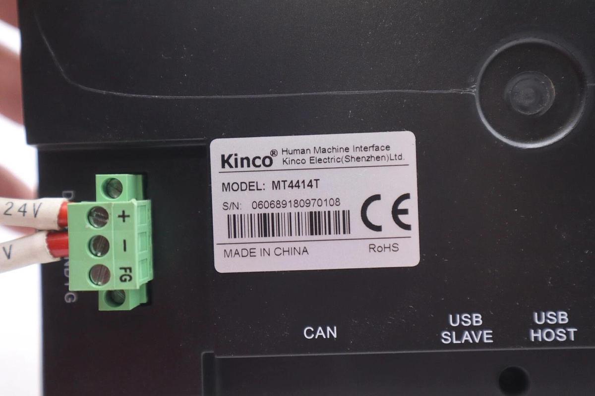 Used Kinco HMI MT4414T Touch Screen Panel Interface Operator 060689180970108 #K-1740