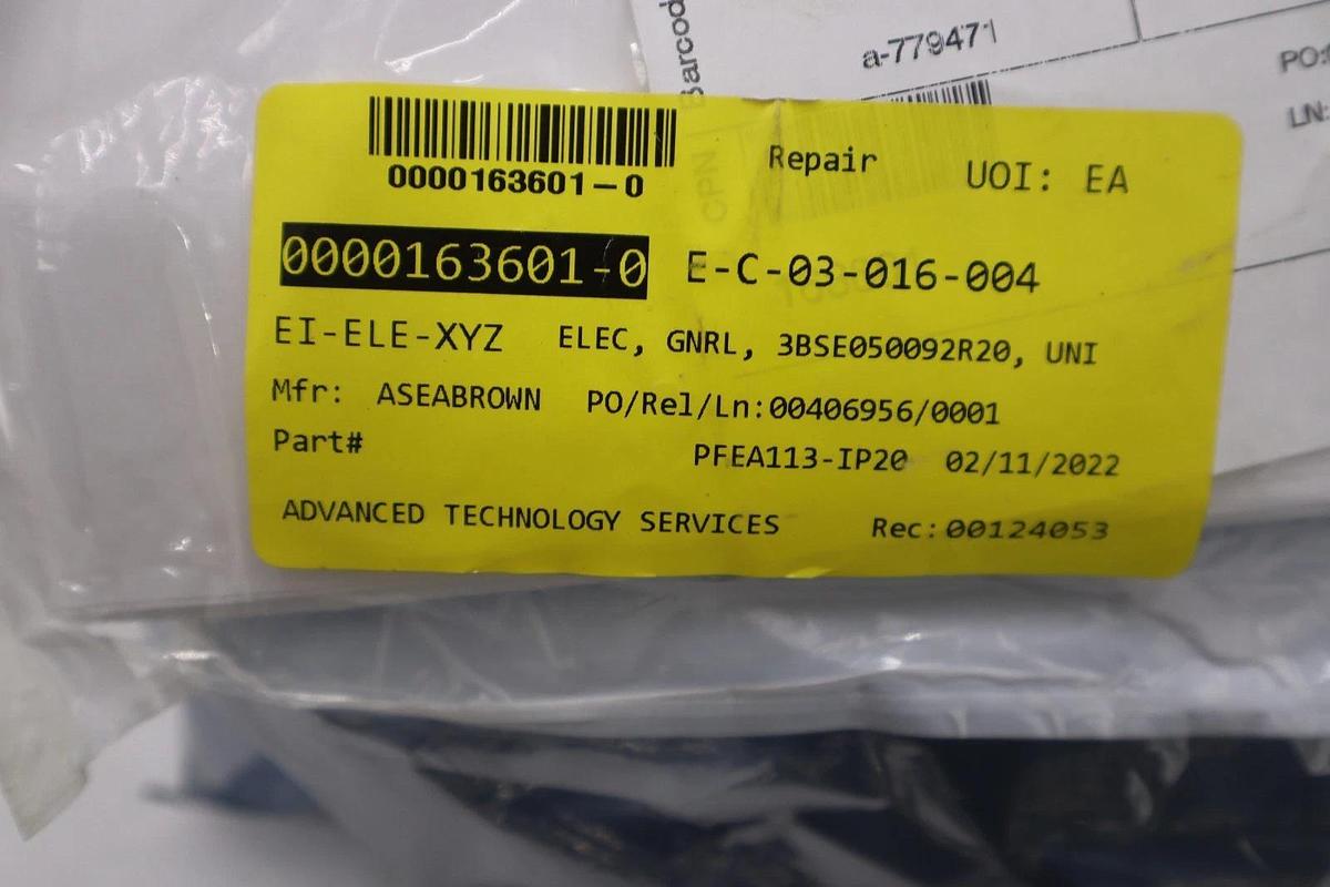 Used Abb 3BSE050092R20 PFEA113-20 Tension Controller OEM REFURBISHED STOCK G329A