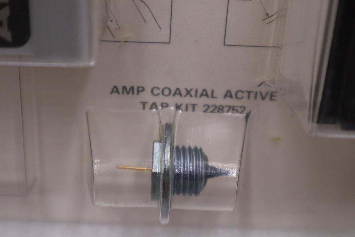 LOT OF 2 - AMP 228752 Coaxial Tap Kits - STOCK 864B