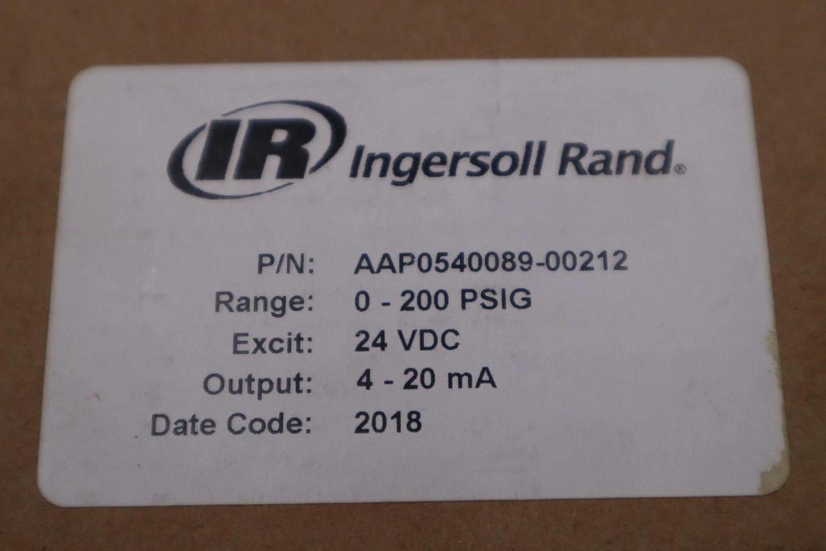 Used Ingersoll Rand AAP0540089-00212 0-200 PSIG Pressure Transducer STOCK H769A