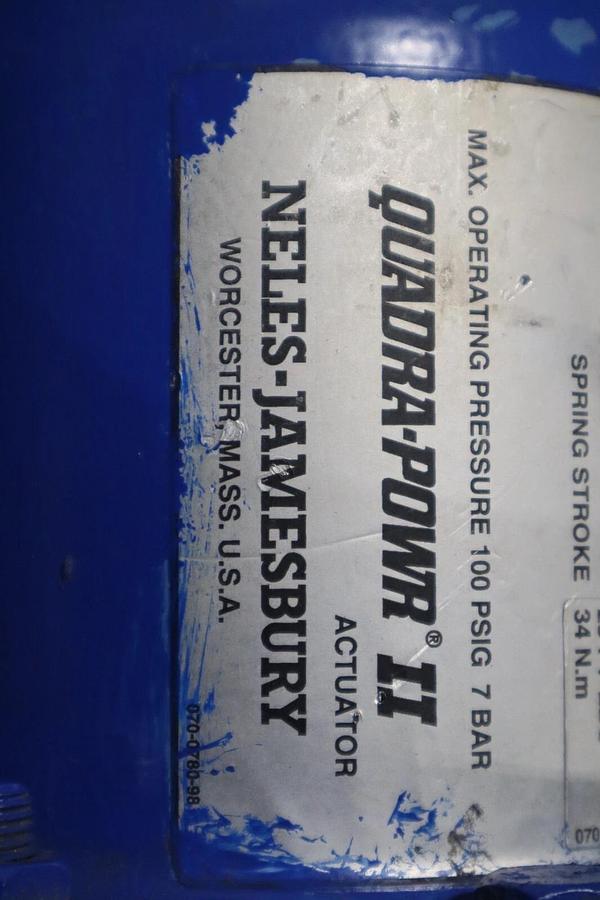 Used 1" Jamesbury Stainless Ball Valve QUADRA-POWR II STOCK S-621