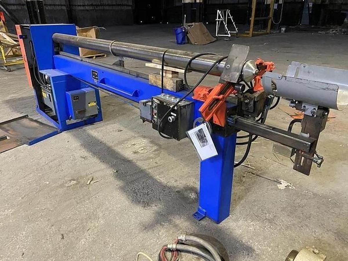 Used 120" APPLETON CORE CUTTER MODEL D21SH1010 SEMI AUTOMATIC 5" DIAMETER SHAFT