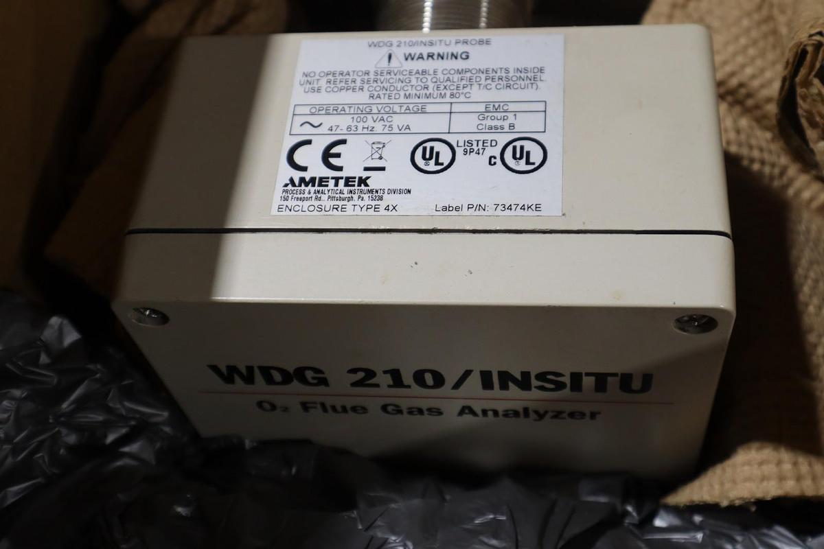 Used Ametek WDG 210/INSITU O2 Flue Gas Analyzer 100VAC 75VA - STOCK GF175